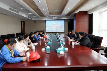 浙江省经信厅机关党委二级巡视员孙自强一行莅临银河官方入口(中国)最新官网入口开展岁末年初安全生产督导