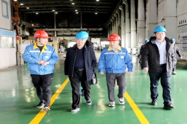 2024年 1月30日，浙江省经信厅机关党委二级巡视员孙自强莅临银河官方入口(中国)最新官网入口开展岁末年初安全生产督导